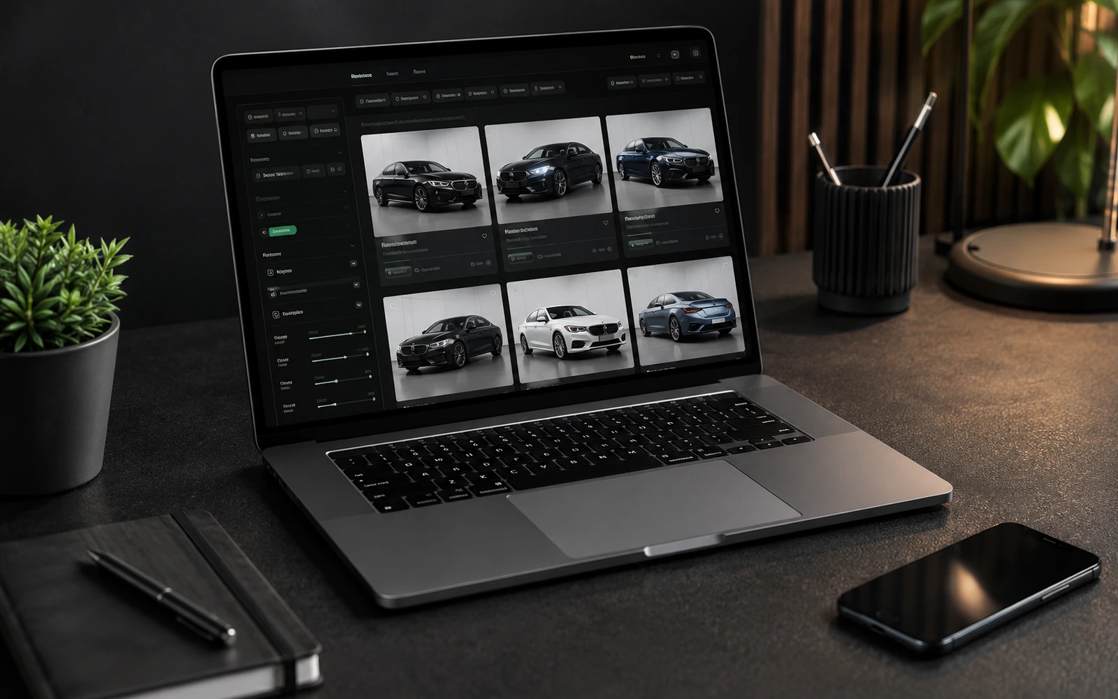 Customer browsing dealership inventory online